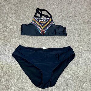 Black Bikini with Tribal Print